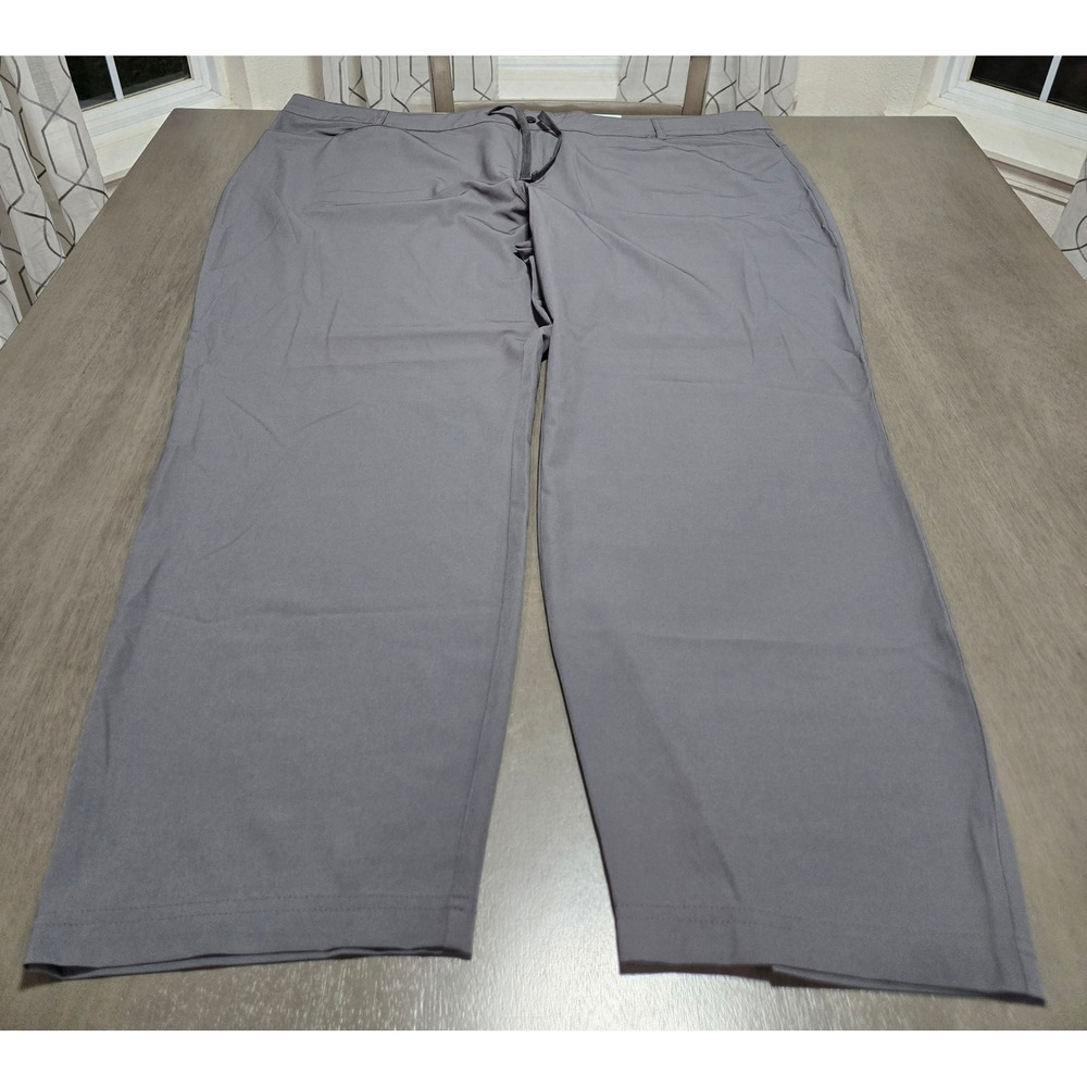 Magellan Outdoors Aransas Pass Ankle Pants Womens 3X Gray Water Repellent UPF 50